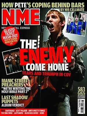 nme magazine cover. I want to base my cover around